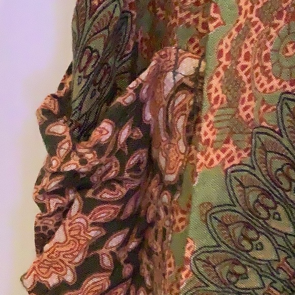 Bangkopants brand harem pant brown print size OS/0X - Picture 3 of 5